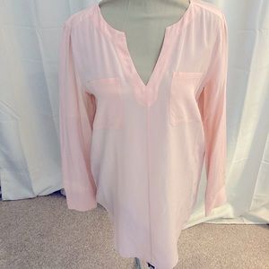 Pale Pink Silk Blouse